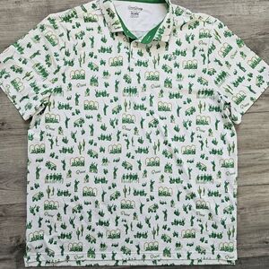 Good Good Golf Polo Shirt All Over Print Size 2XL Mens